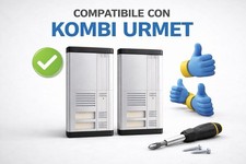 1x Coppia testa ricambio coppia di testate per citofono Kombi Urmet serie 825