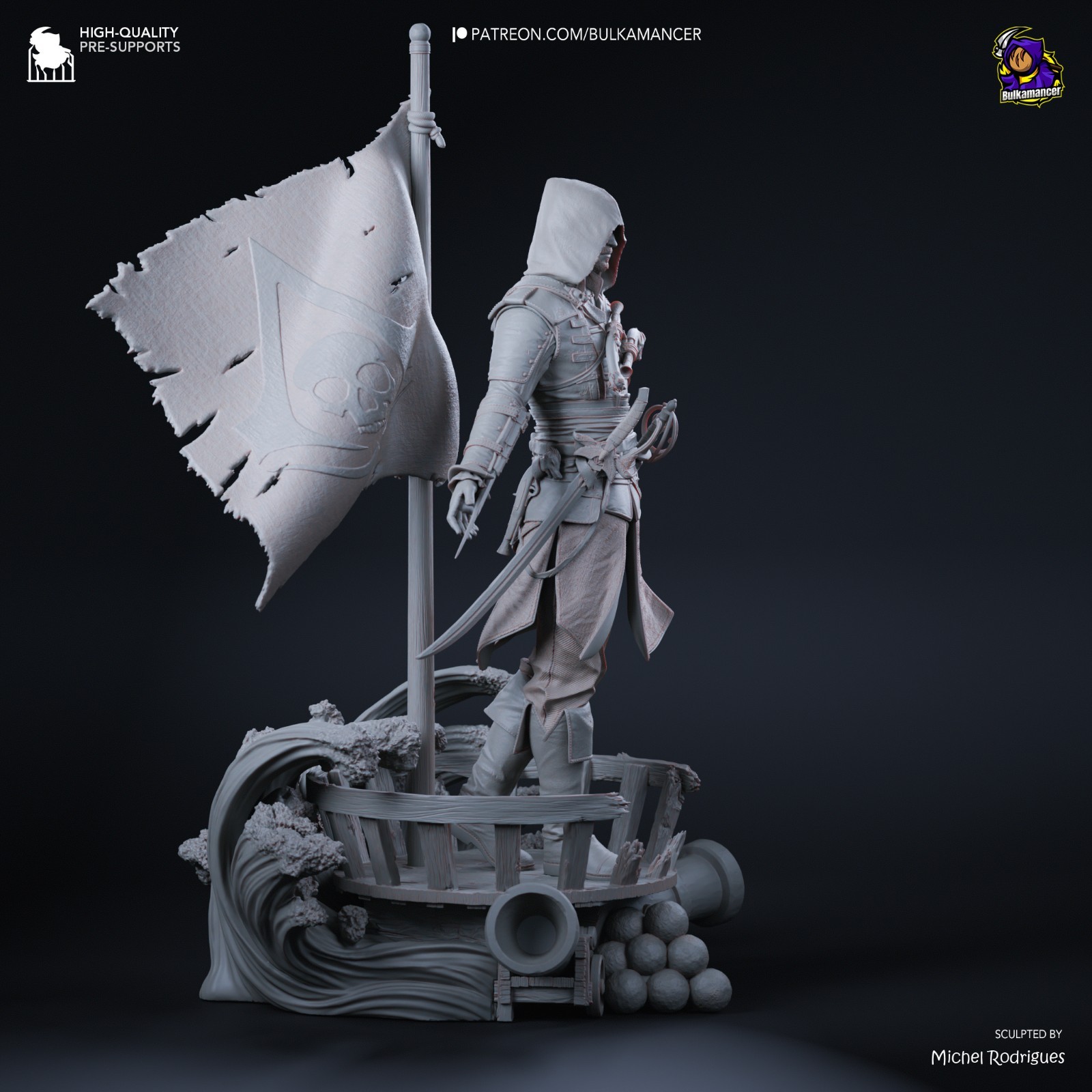 Edward Kenway Assassin's Creed 1:8 Scale Resin Kit | Unpainted Garage Kit