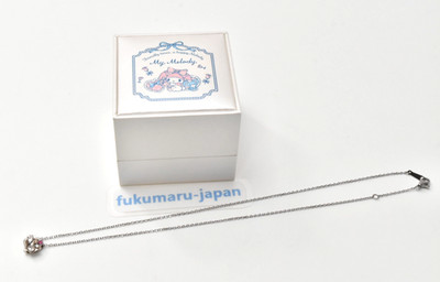 Kuromi Silver Necklace Sanrio Characters White clover