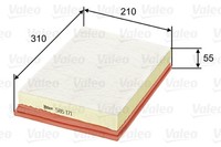 Luftfilter Valeo 585171 Filtereinsatz FüR 7M6 Ford Seat ANU 7M9 7M8 Galaxy VAN 1