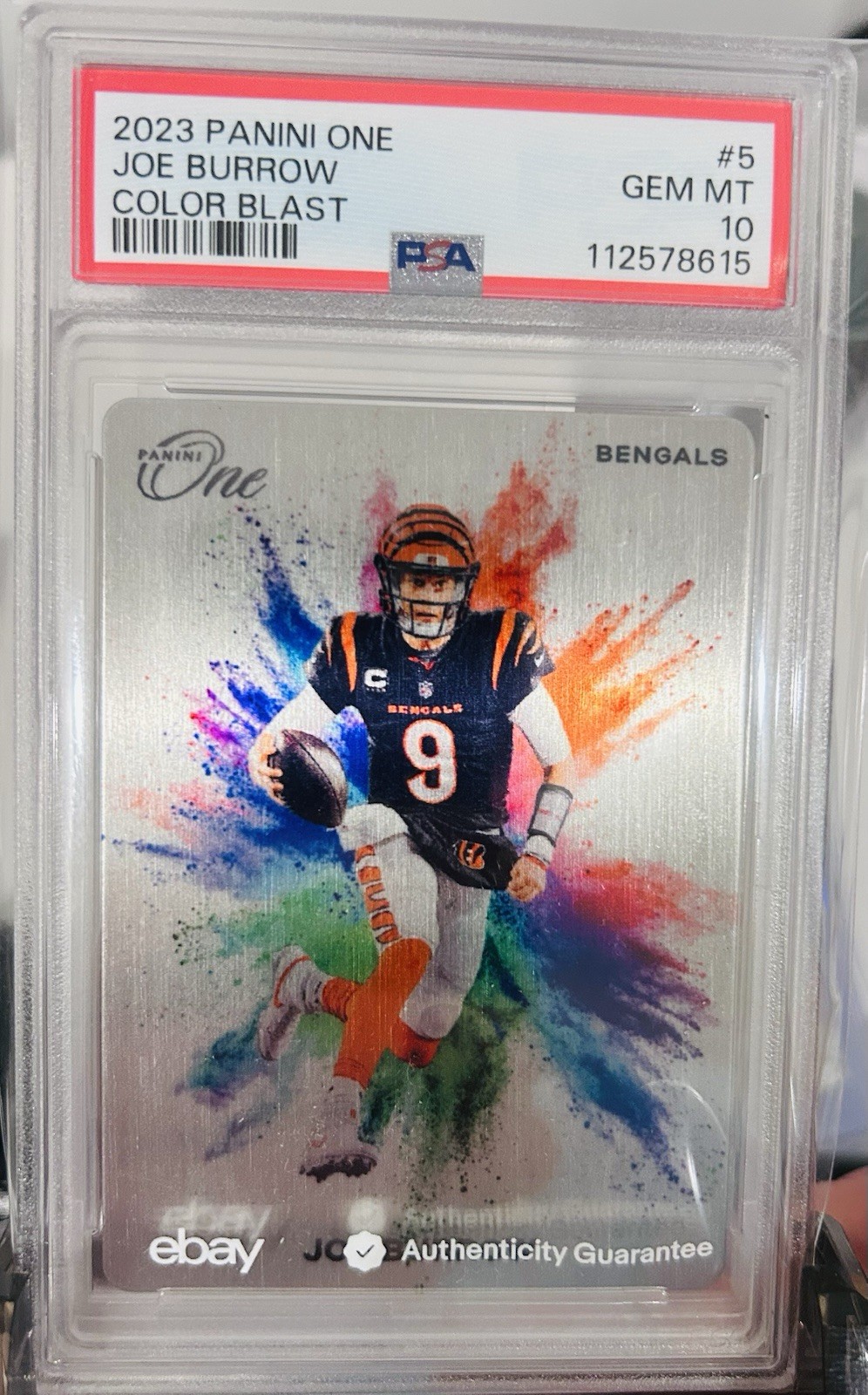 2023 Panini One - Color Blast Joe Burrow #5