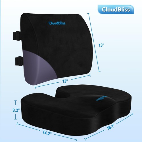 CloudBliss Seat Cushion,Office Chair Cushion,Car Seat Cushions,Lumbar Support... - Picture 2 of 7