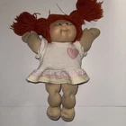 Vintage Cabbagepatch Doll Red Hair Green Eyes w/ Shirt
