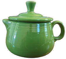 Fiestaware Shamrock Green Creamer with the Sugar Bowl Lid