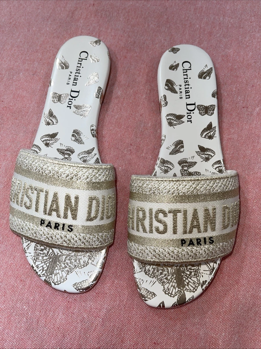 Dior Flat (Under 1 in) Slide Sandals for Women for sale | eBay