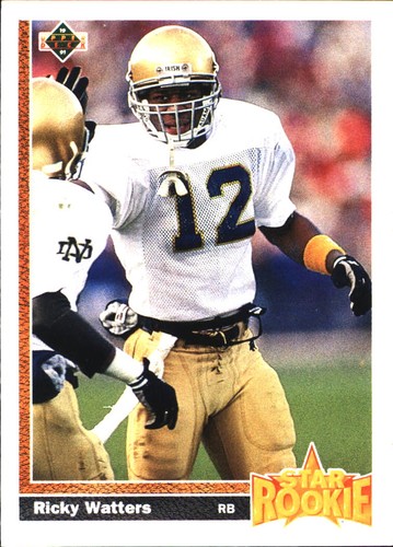 Ricky Watters #9 1991 Upper Deck card