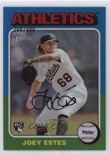 2024 Topps Heritage High Number Rookies Chrome /699 Joey Estes #158 1iq4