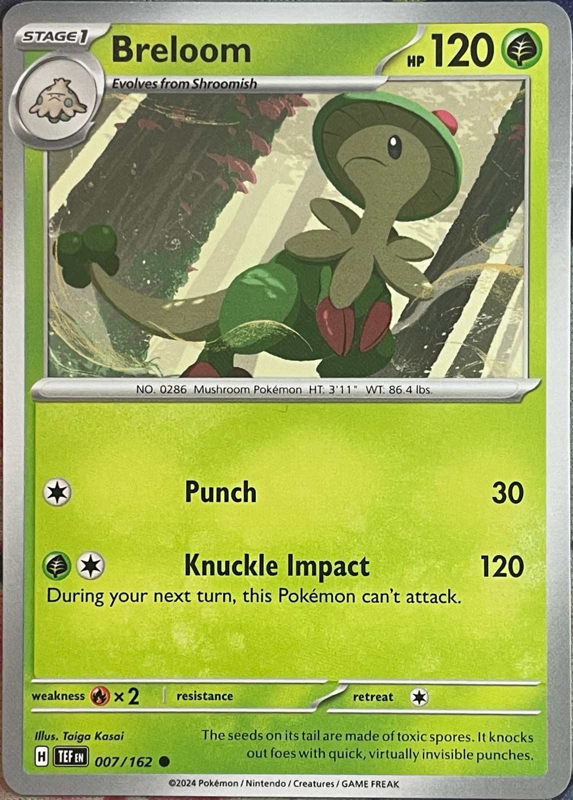 Breloom - 007/162 - Temporal Forces Pokemon 2024