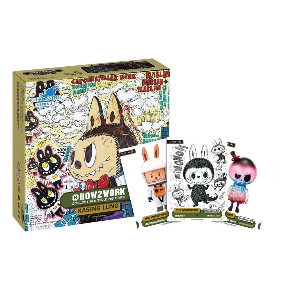 How2Work Labubu Display 10 boosters Chrome The Monsters Series 3 boîte de figurines de collection
