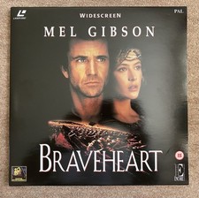 Braveheart Twin Disc Gatefold Widescreeen Pal Laserdisc