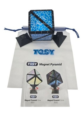 TOSY Magnet Pyramid Stone Holographic Puzzle Toy 12 Blocks 243 Magnets