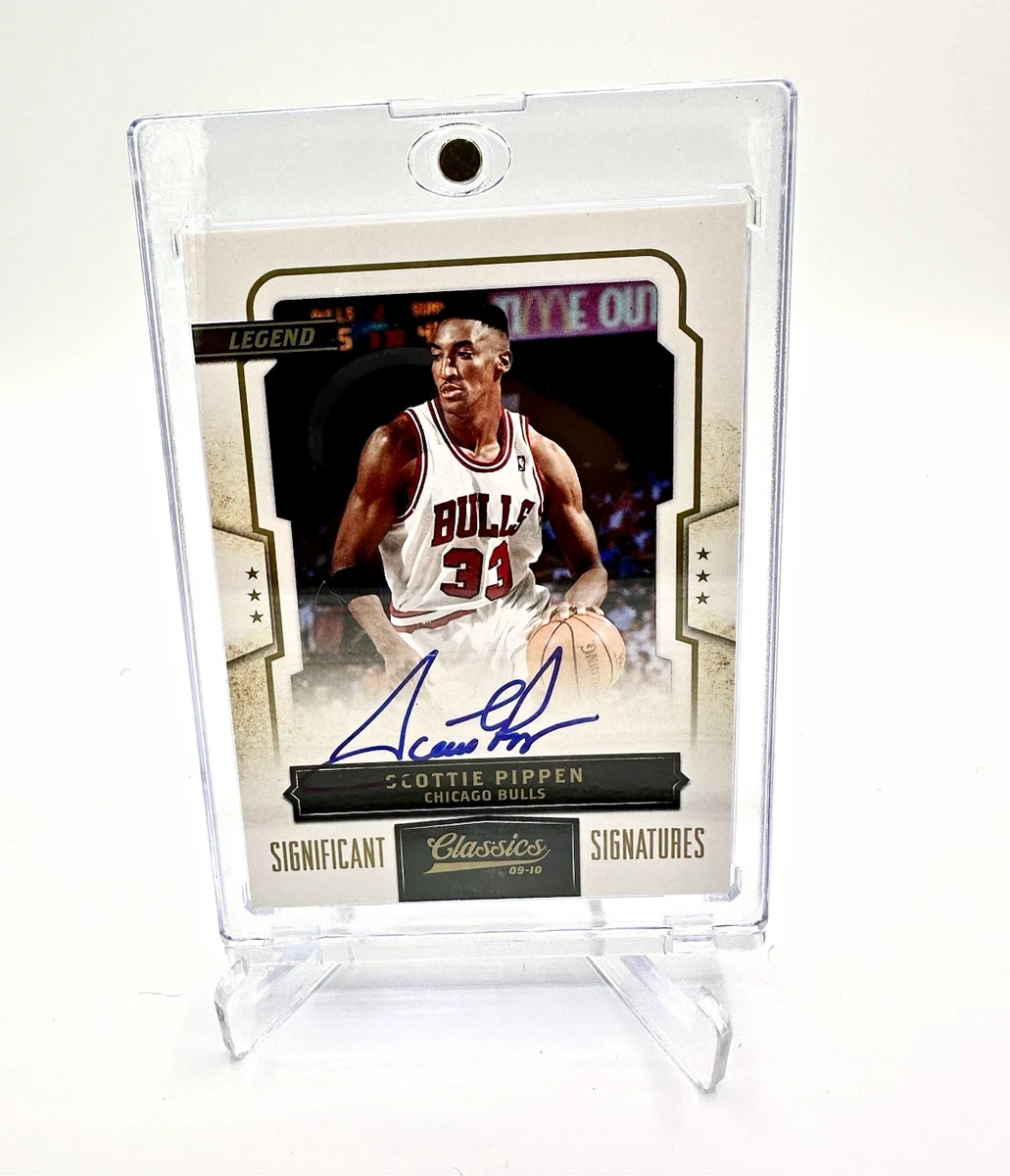 直筆 サイン Scottie Pippen Auto 11 Panini NBA Panini Scottie Pippen Basketball Autographed Sports Trading Cards