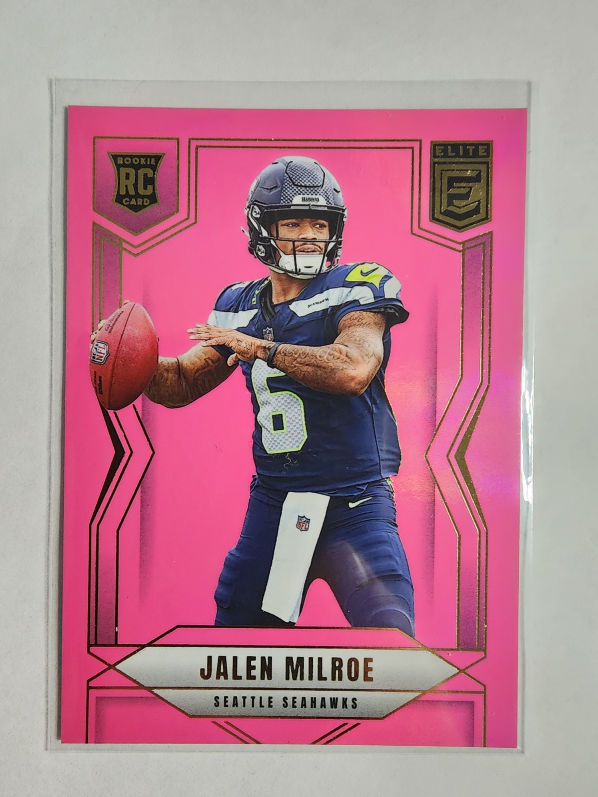 2025 Panini Donruss Elite - Rookies Jalen Milroe #131 Pink Ink (RC)
