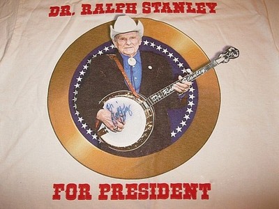 Dr Ralph Stanley FOR PRESIDENT Shirt Short Sleeve White Unisex S-5XL E2390