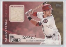 2019 Topps Major League Material Relics Gold 40/50 Trea Turner #MLM-TT 08jk