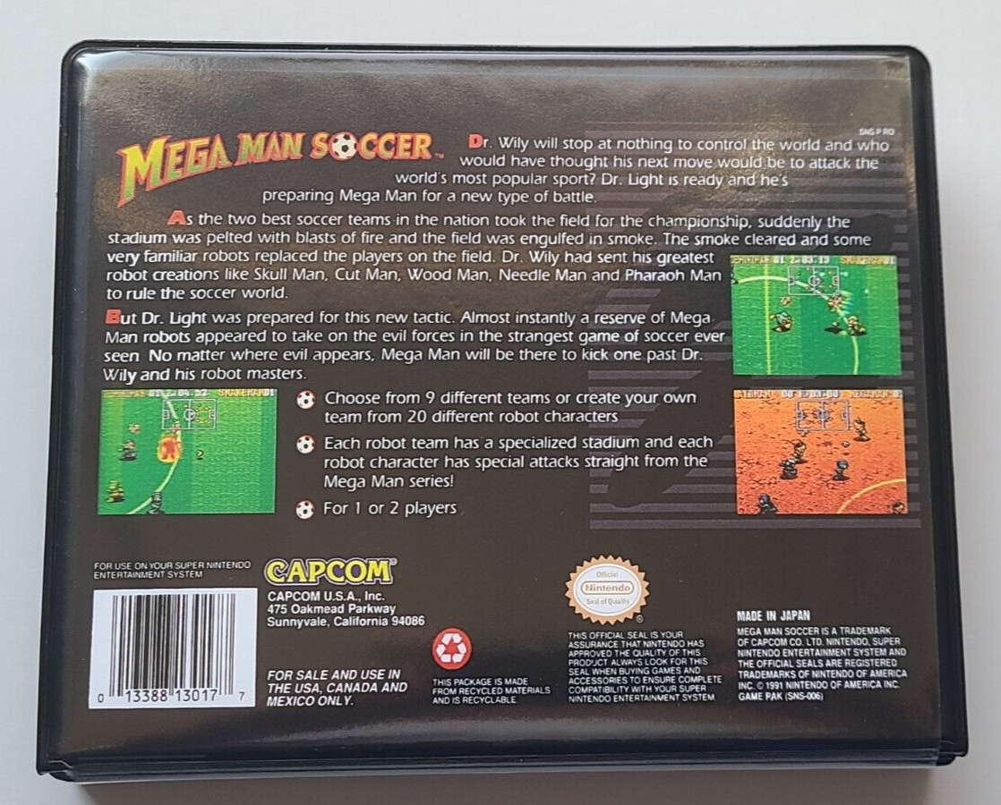Mega Man Soccer (Super Nintendo, 1994) for sale online | eBay Mega Man Soccer (Super Nintendo, 1994) for sale online | eBay