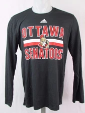 Ottawa Senators NHL adidas Black Climalite Men's Long Sleeve Performance Tee 