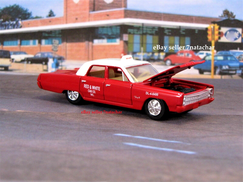 1960s Chrysler Plymouth City Town County Airport Taxi Cab 1/64 Scale Limited Ed - Picture 2 of 7