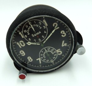 AchH 1 McHz USSR Soviet Military AirForce Aircraft 5 days Cockpit Clock #07000