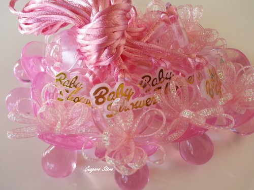 Pacifier Necklaces Baby Shower Games Favors Prizes Pink, Blue, Boy's, Girl's - Picture 4 of 7