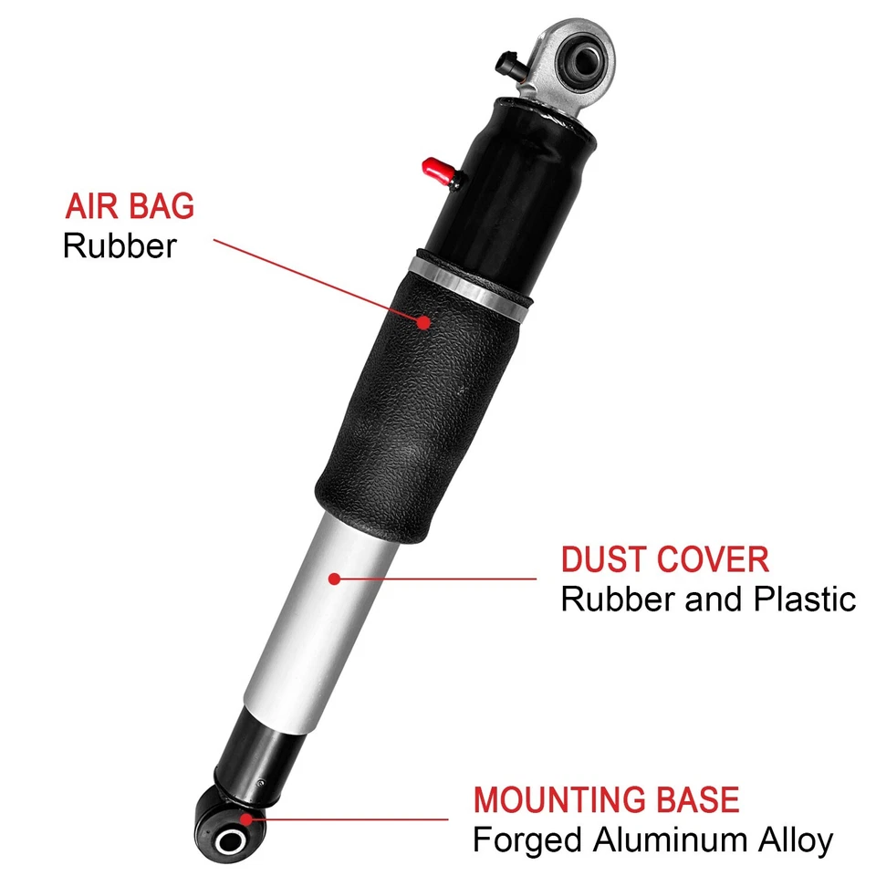 Pair Rear Air Ride Suspension Shock for Chevrolet GMC Cadillac Escalade 25979391 - Image 4 of 4