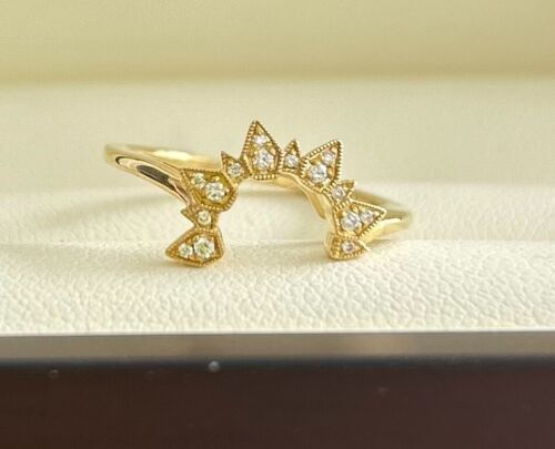 Yellow 18 Karate Gold Diamond Band With 15=0.05Tw Round G Vs1 Diamonds