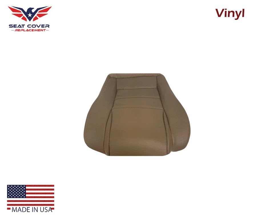 For 1994 1995 1996 1997 1998 Ford Mustang Front Replacement Seat Covers in Tan - Image 4 of 4