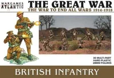 Wargames Atlantic 30 Plastic 28mm World War One British Infantry 1916-1918