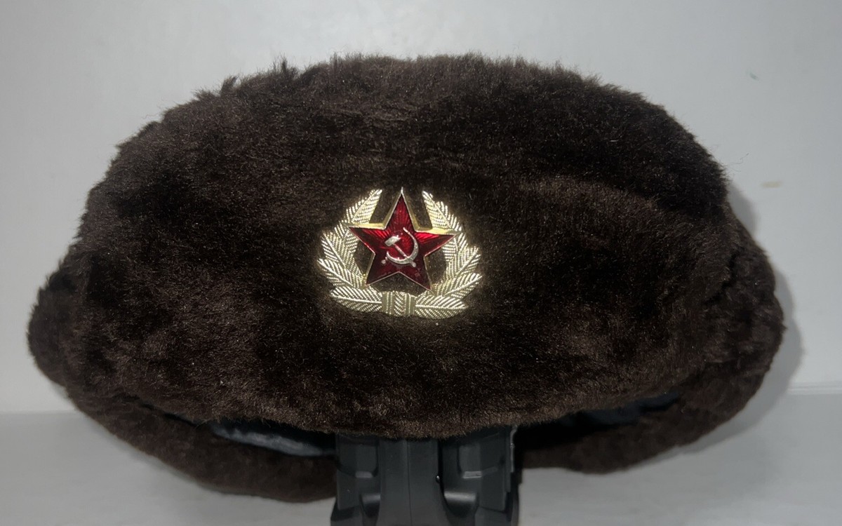 Soviet Army Vintage Ushanka Vintage Russian Soviet Army Soldier