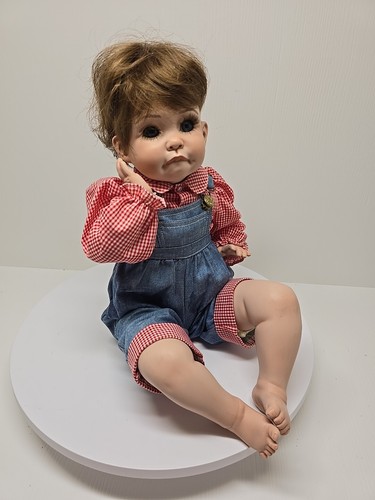 Vtg Cindy Marschner Rolfe Lasting Impressions Porcelain weighted doll 1991 D23 - Picture 3 of 9