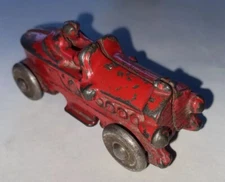 VINTAGE AC WILLIAMS CAST IRON BOAT TAIL RED RACER / RACE CAR