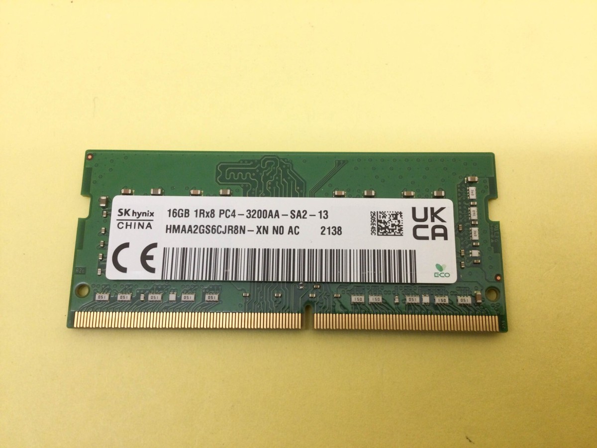 SK Hynix 16GB(1x16GB) 1Rx8 PC4-3200AA DDR4 SODIMM Laptop Memory