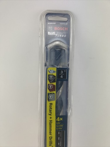 Broca de martillos de carburo Bosh n.o.HCBG23T azul granito turbo 3/4"" para concreto. - Imagen 2 de 13