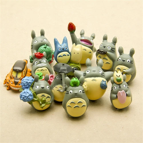 12Pcs My Neighbour Totoro Studio Ghibli Cat Bus Figures Kids MIni Toys Anime New - Picture 2 of 6