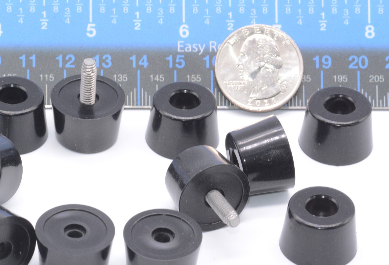 3/4” x 1/2” D X H Rubber Feet for Electronics Amps Bumpers w