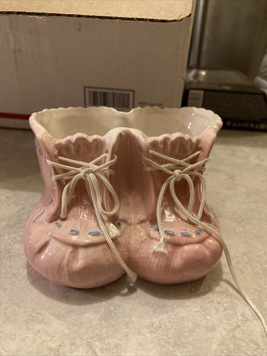 Vintage Porcelain Baby Booties Pink Inarco Japan | eBay