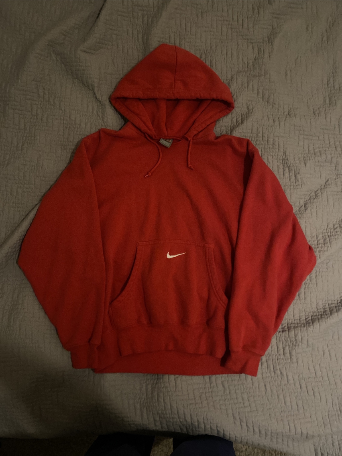 Vintage Red Nike Middle Check Hoodie | eBay