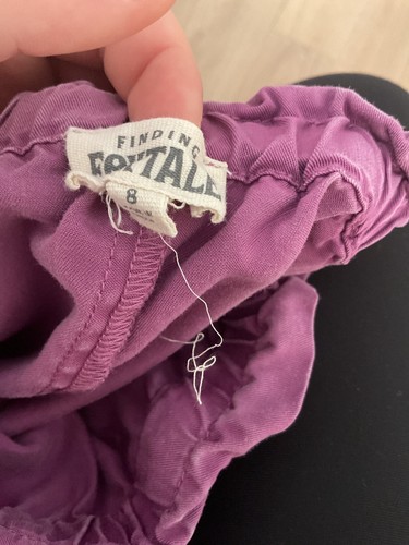 Finding Foxtail Purple Homegrown Cargos Embroidered Pants Size 8 With Pockets & - Picture 4 of 5