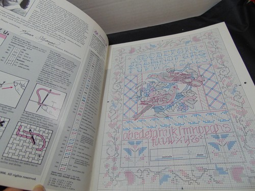 Keepsake Calendar 1990 Cross Stitch Collection 1989 Craftways Corp. Samplers - Picture 3 of 7