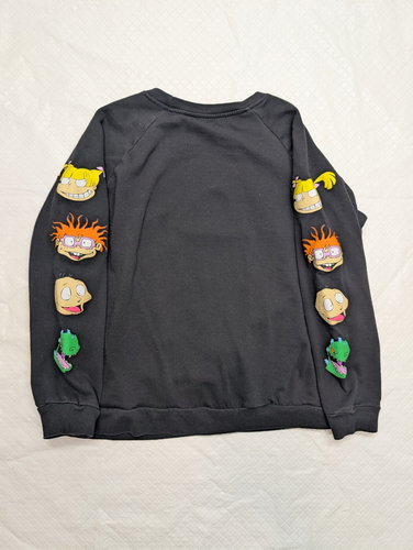 Nickelodeon Rugrats Black Pullover Sweatshirt Juniors Size XXL - Picture 3 of 7