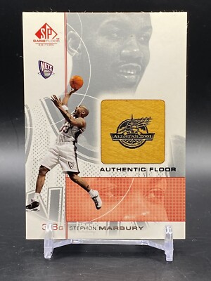 2000-01 Upper Deck SP Stephon Marbury Game Used Floor New Jersey Nets Card
