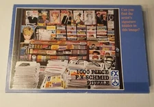 F.X.Schmid Jigsaw Puzzle 1000 Piece "Cover Stories" Size 20" x 27" COMPLETE 