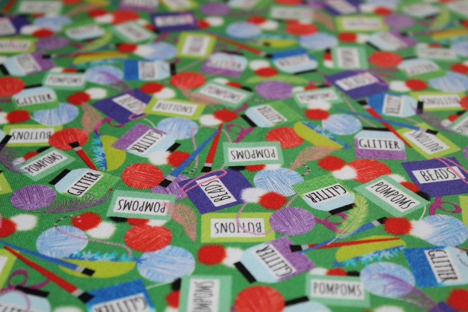 SEWING Quilter Crafter Crafting Fabric Fat Quarter FQ {100% COTTON} Knitter CUTE - Image 4 of 4