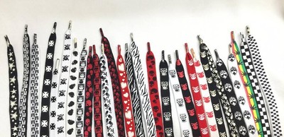 New Skull Crossbones Shoelaces Shoe 