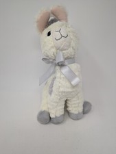 LIL' LLAMA White/Grey Plush Llama