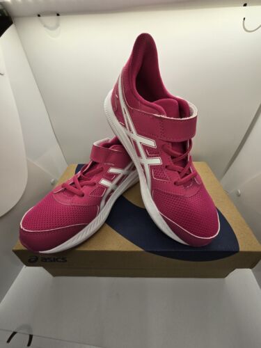 ASICS Jolt 4 PS Fuchsia With Sole White 1014A299-700 Size 1.5 New in Box No Tie