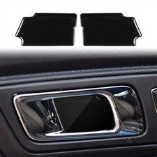 Piano Gloss Black Interior Door Handle Bowl Panel Cover For Ford Mustang 2015-23