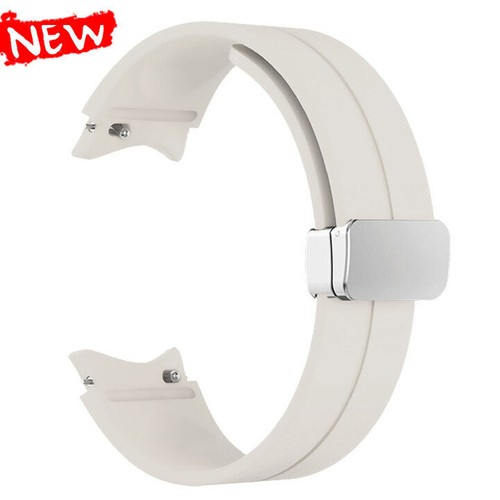 Bracelet bracelet en silicone magnétique OEM pour Samsung Galaxy Watch7 6 5 4 40/42/44/5 Pro - Photo 42 sur 42