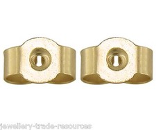 9ct YELLOW GOLD EARING EARRING BACKS Butterfly SCROLLS PAIR