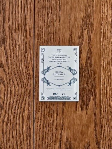 Topps Allen & Ginter 2019 #FSRA-RBU carnicero de rea reliquias tamaño completo A - Imagen 6 de 6